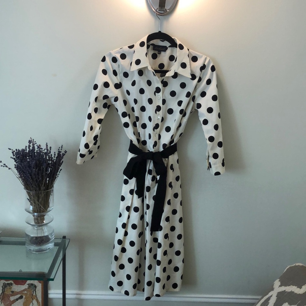 Cotton polkadot dress .